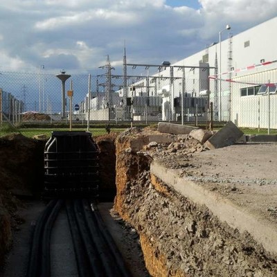 Power supply network at Skoda Auto company in Mlada Boleslav